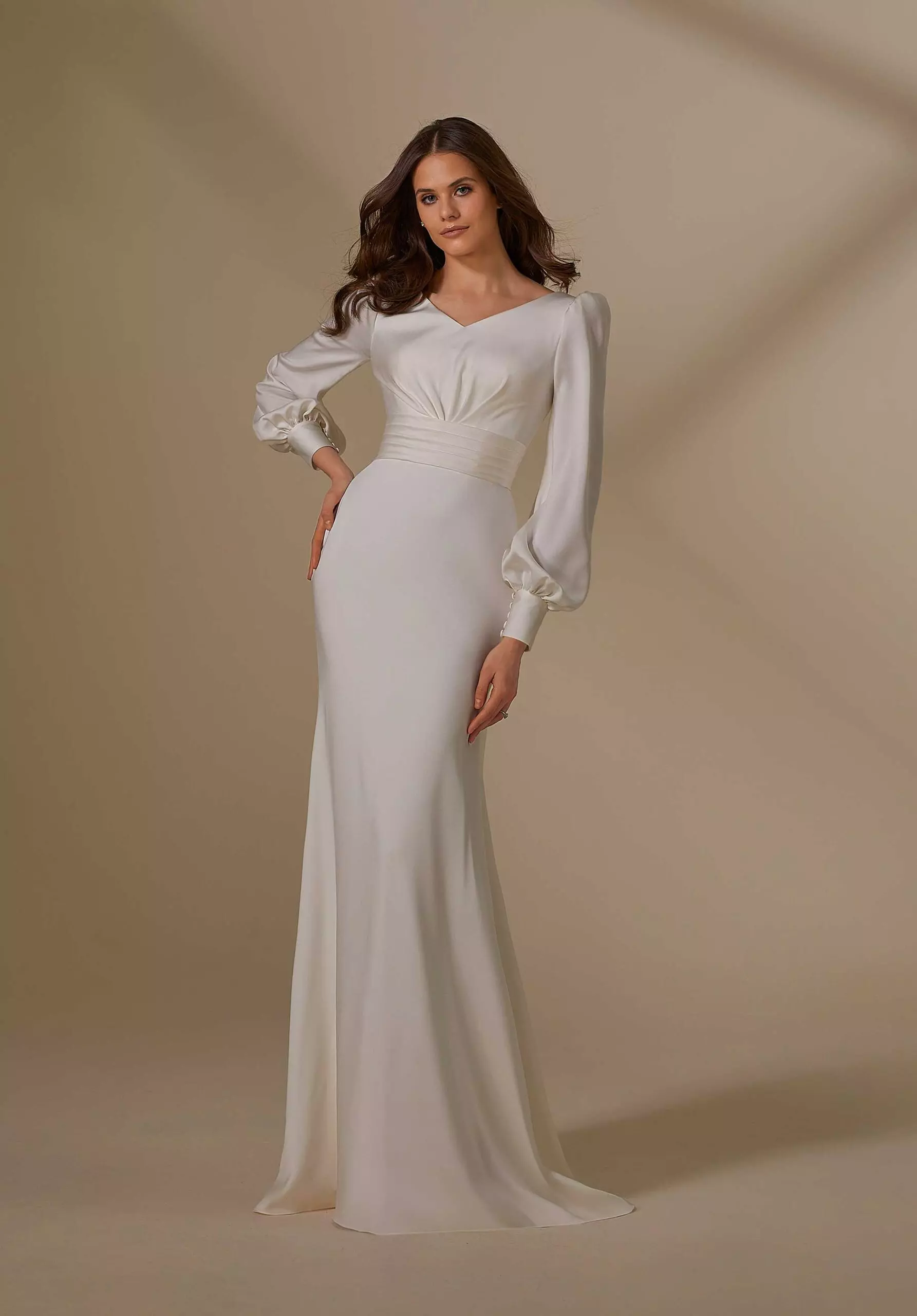 Long sleeve vintage wedding dress style 2024