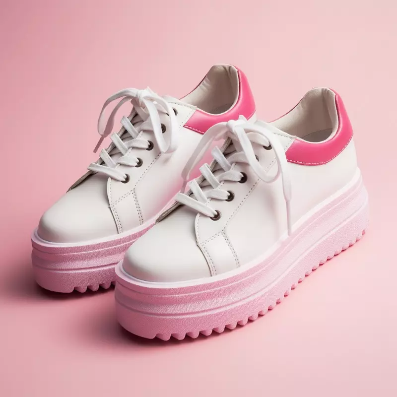 Platform sneakers bring a fun accent to any 90s look.