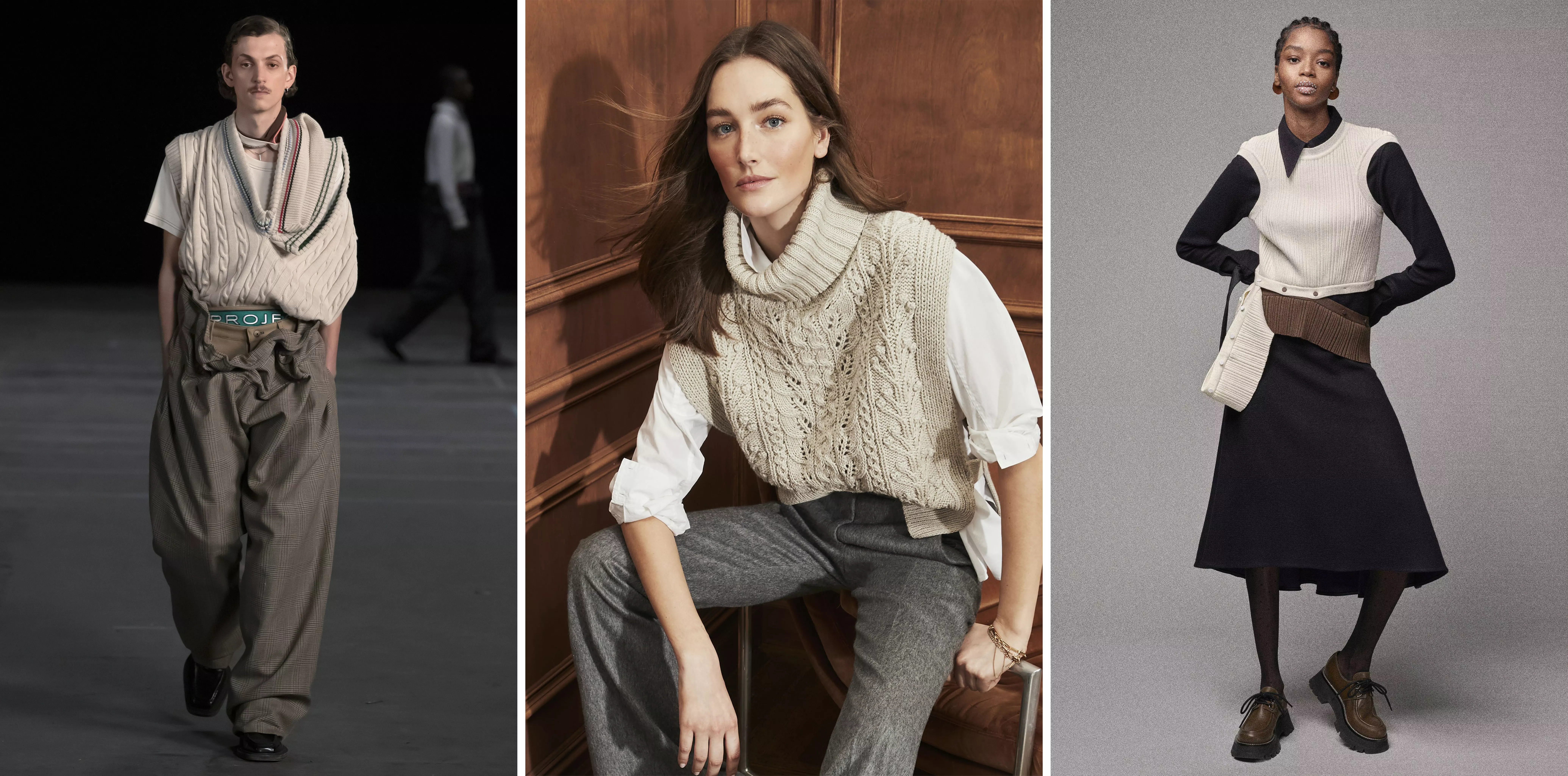 STYLECASTER | Sweater Vest Trend