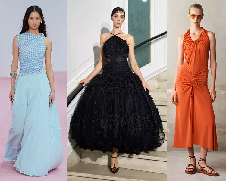 Spring 2023 trends - dropped waist dresses