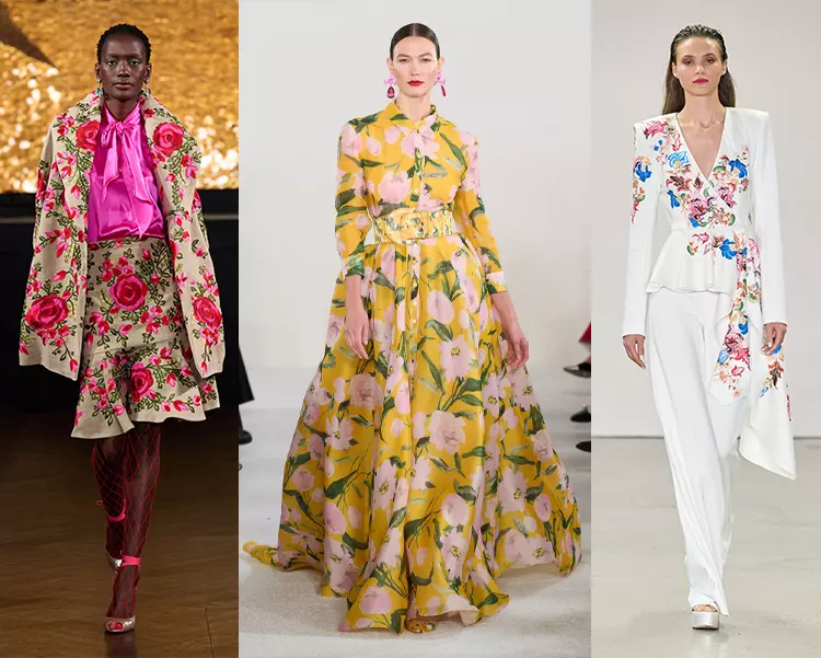 spring 2023 trends - Floral outfits for spring