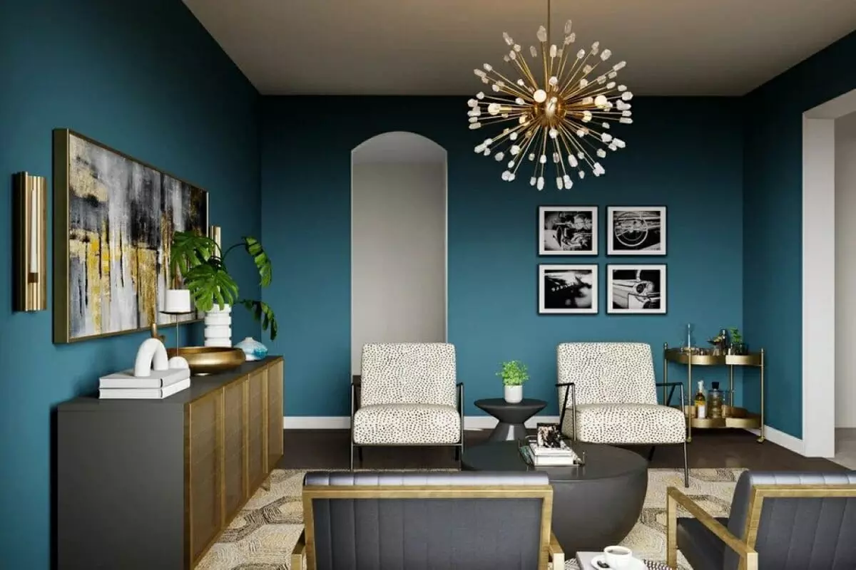 Eclectic interior design with vintage vibes by Decorilla designer, Stefany R.