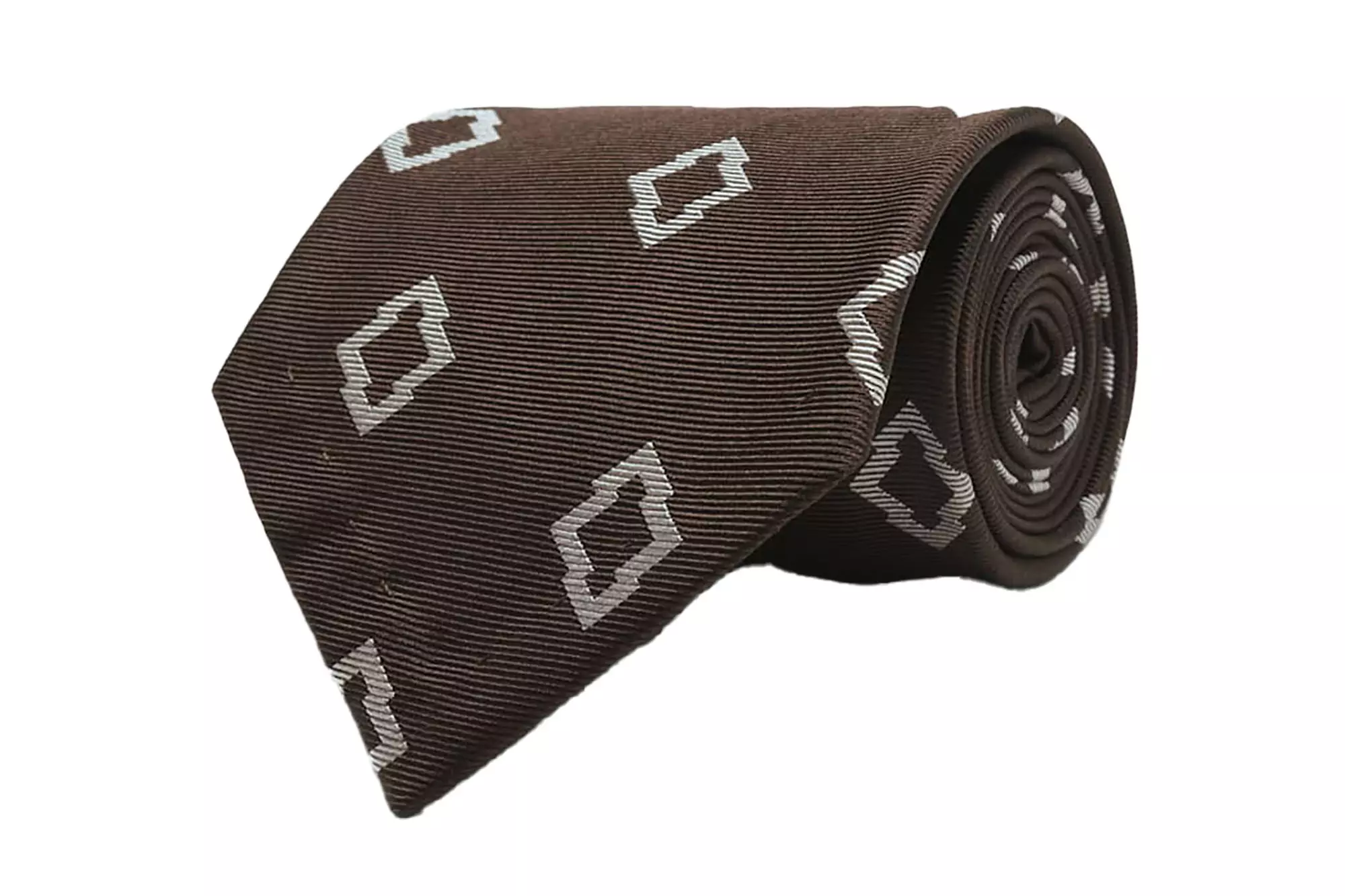 Suitsupply Brown Graphic Tie