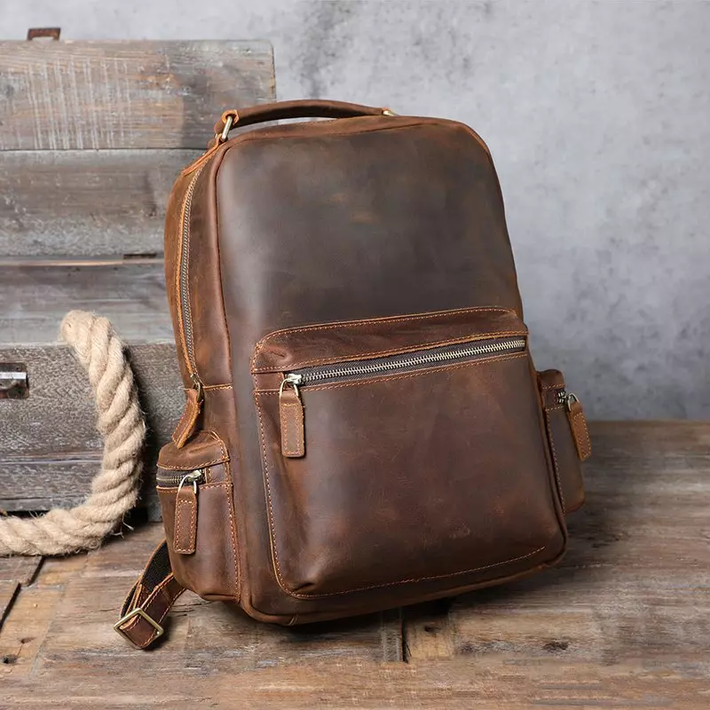 The Icarus | Handmade Vintage Leather Backpack