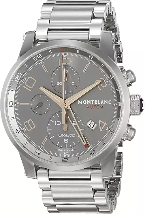 Front view of Montblanc TimeWalker watch