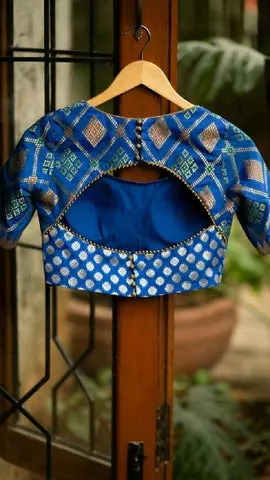 Peacock blouse design